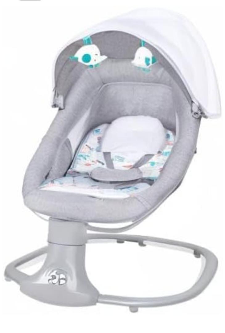 Mastela Baby Swing for Infants Rocking Chair with Remote Control 3-in-1 Adjustable backrest Baby Bouncer Electric Adjustable Rocking Chair