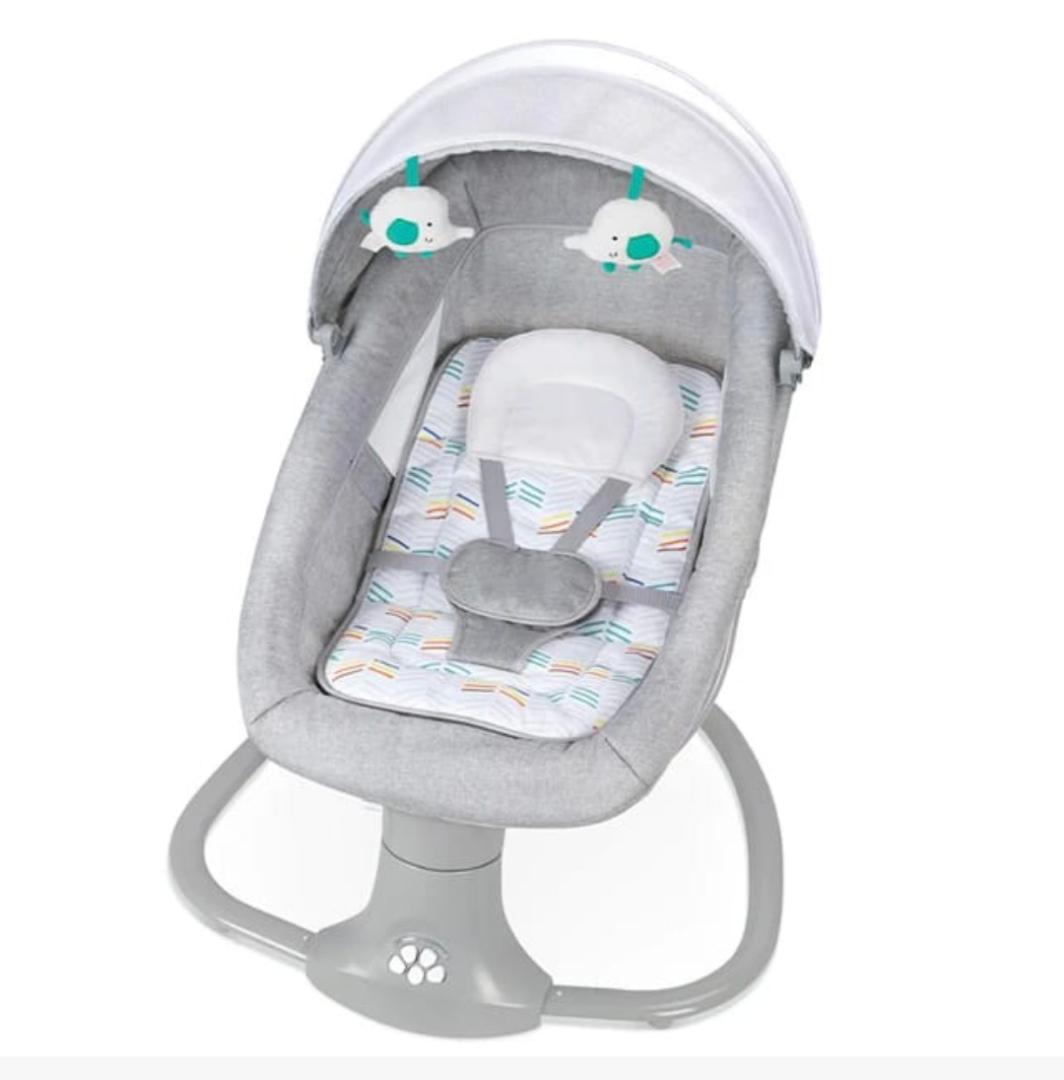 Mastela Baby Swing for Infants Rocking Chair with Remote Control 3-in-1 Adjustable backrest Baby Bouncer Electric Adjustable Rocking Chair