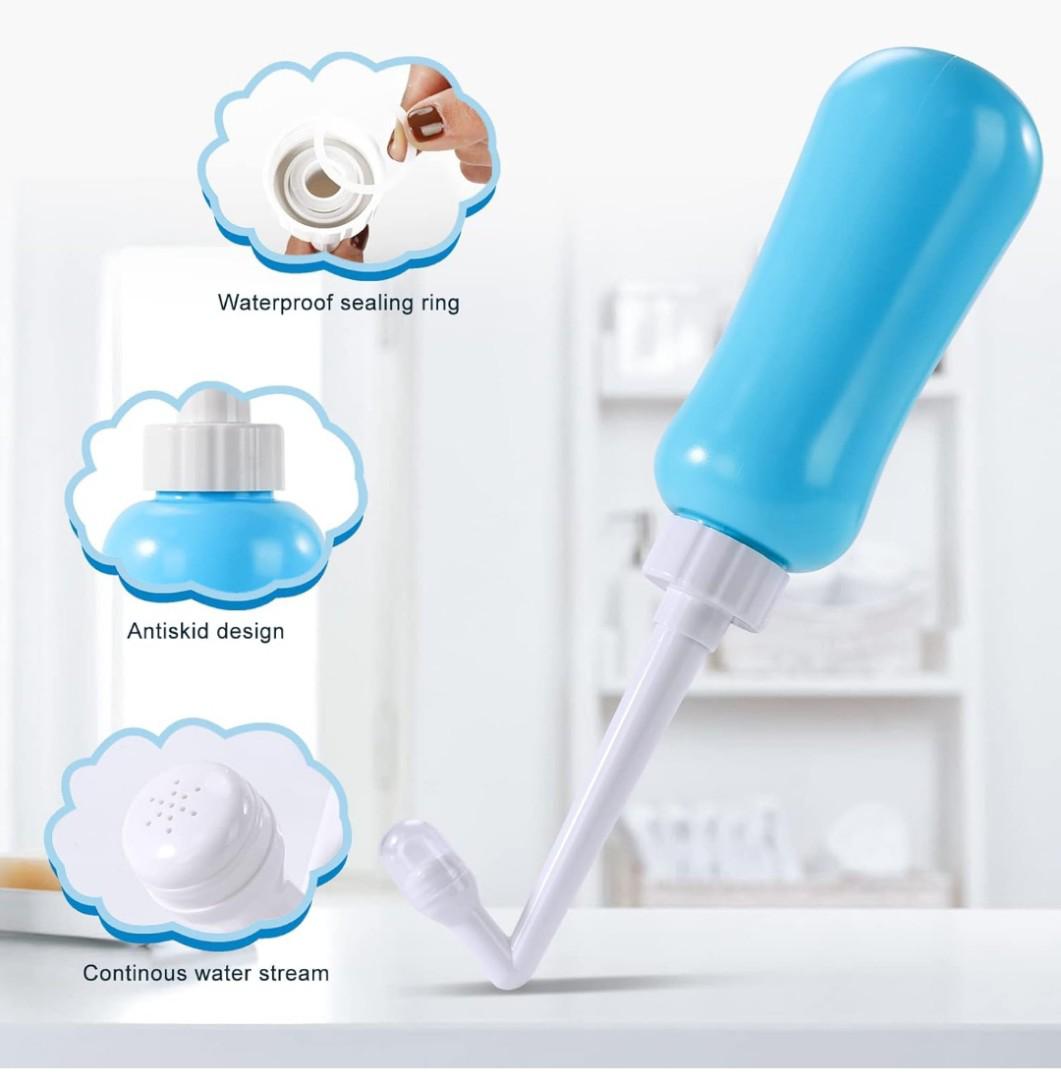 Portable Bidet Travel Large Capacity 450ml(15oz) Personal Bidet Toilet Handheld Bidet Blue