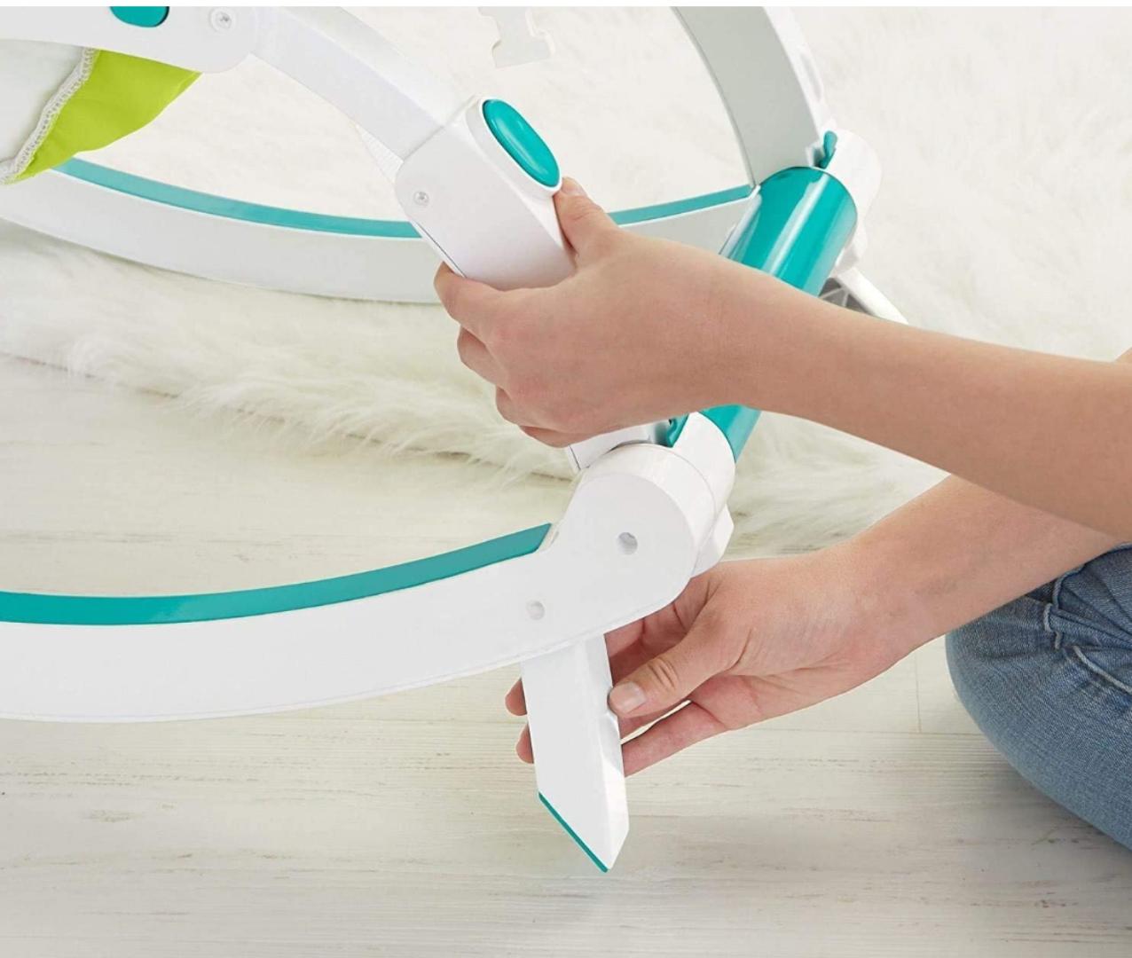 Newborn Baby Musical Bouncer Rocker, Baby Chair from Birth, 2 in 1 Newborn Baby Swing Vibration Chair, Infant to Toddler Rocking Chair, Feeding Tray & Toy Bar, Baby Feeding Chair, 0-36 Months