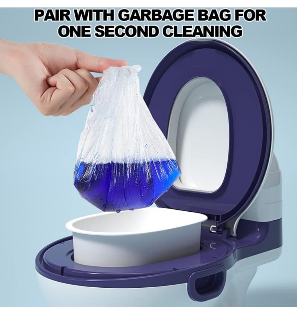 Potty Training Toilet, Realistic Potty Training Seat, Toddler Potty Chair with Soft Seat, Removable Potty Pot, Toilet Tissue Dispenser and Splash Guard, Non-Slip for Toddler& Baby& Kids (Blue)