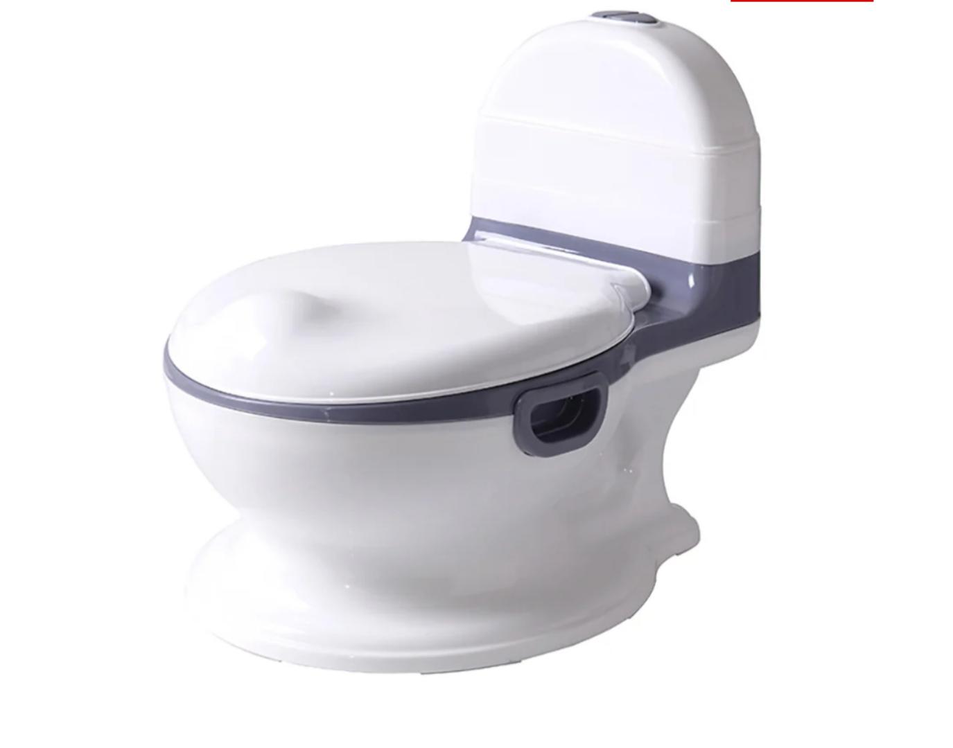 Potty Training Toilet, Realistic Potty Training Seat, Toddler Potty Chair with Soft Seat, Removable Potty Pot, Toilet Tissue Dispenser and Splash Guard, Non-Slip for Toddler& Baby& Kids