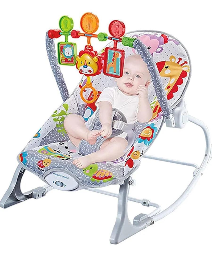 Baby Rocking Chair Baby Multi-Function Music Vibration Rocking Bed Lightweight Foldable Children Rocking Rocking Chair To Coax Baby Recliner