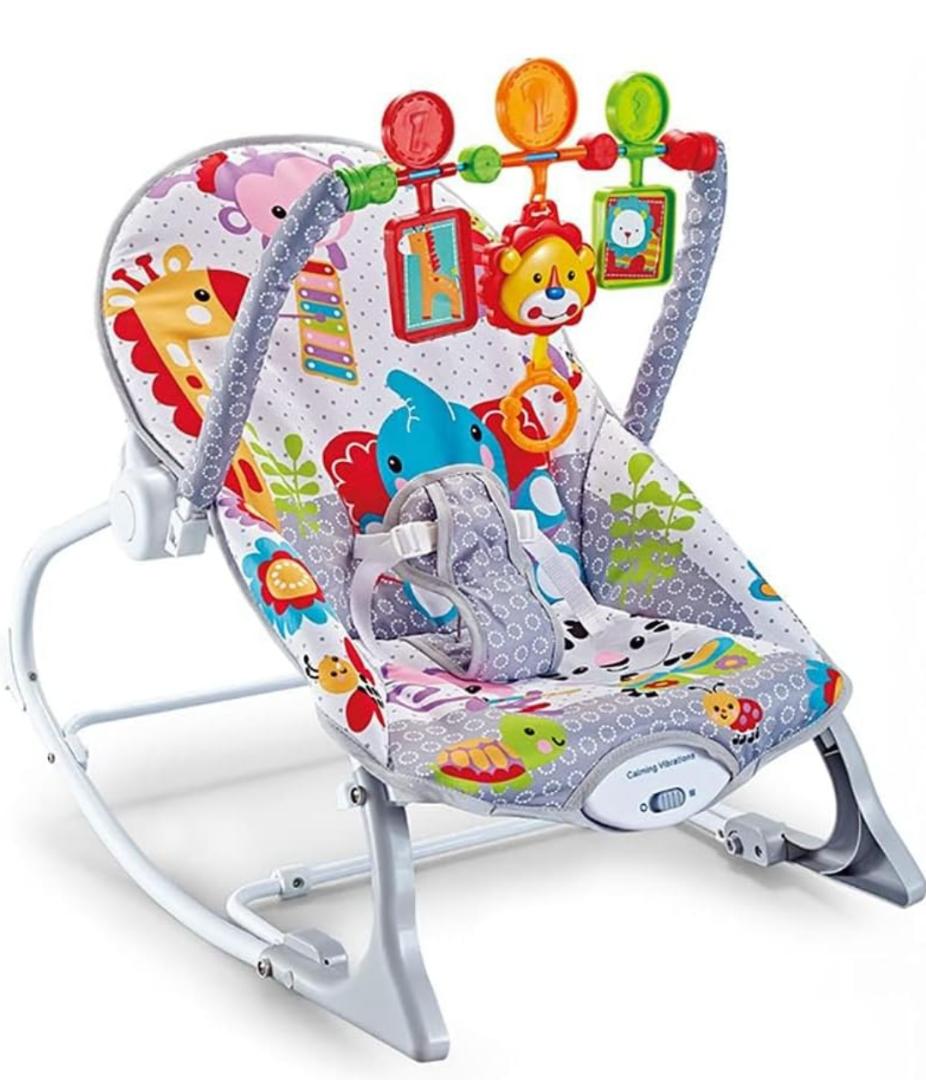 Baby Rocking Chair Baby Multi-Function Music Vibration Rocking Bed Lightweight Foldable Children Rocking Rocking Chair To Coax Baby Recliner