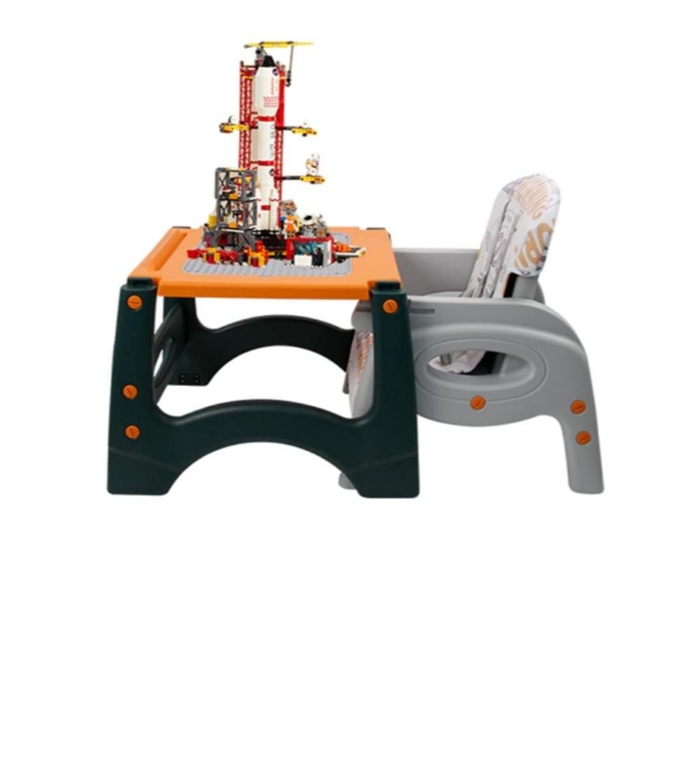 High Chair, Baby Chair For Feeding 4 In 1 Convertible You Can Use In Multiple Ways Footrest/Wheels Easily Moveable Baby Toddler Booster Seat with Tray Chair For Eating, Study, Lunch