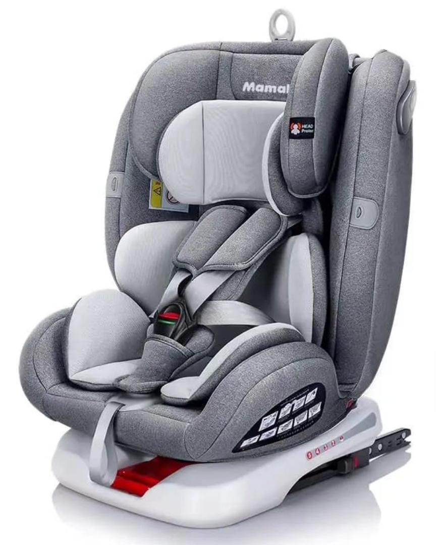 MamaKids 360° Car Seat for Babies & Toddlers – Rear & Forward Facing with ISOFIX, One-Hand Rotation, Adjustable Recline, 0–36Kgs