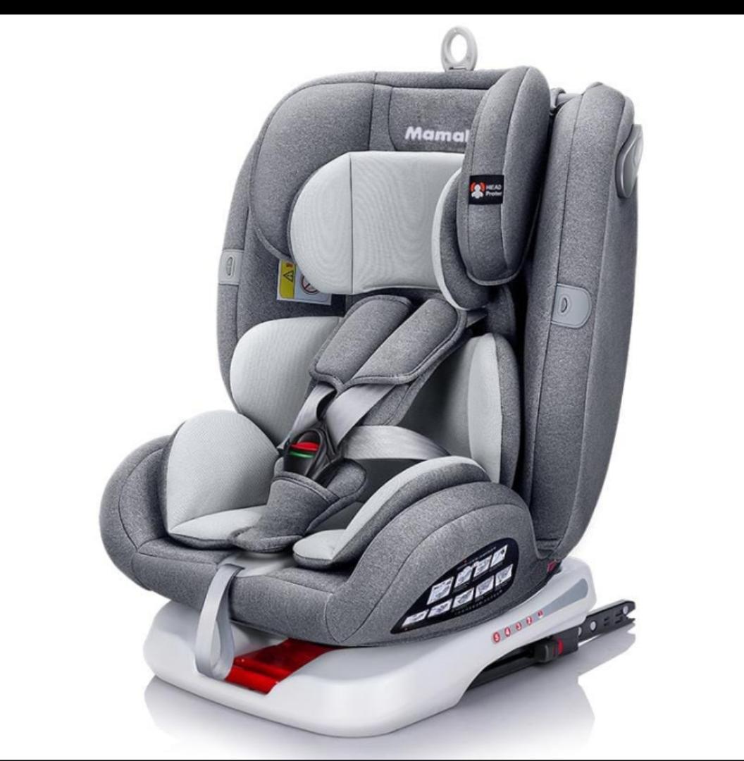 MamaKids 360° Car Seat for Babies & Toddlers – Rear & Forward Facing with ISOFIX, One-Hand Rotation, Adjustable Recline, 0–36Kgs