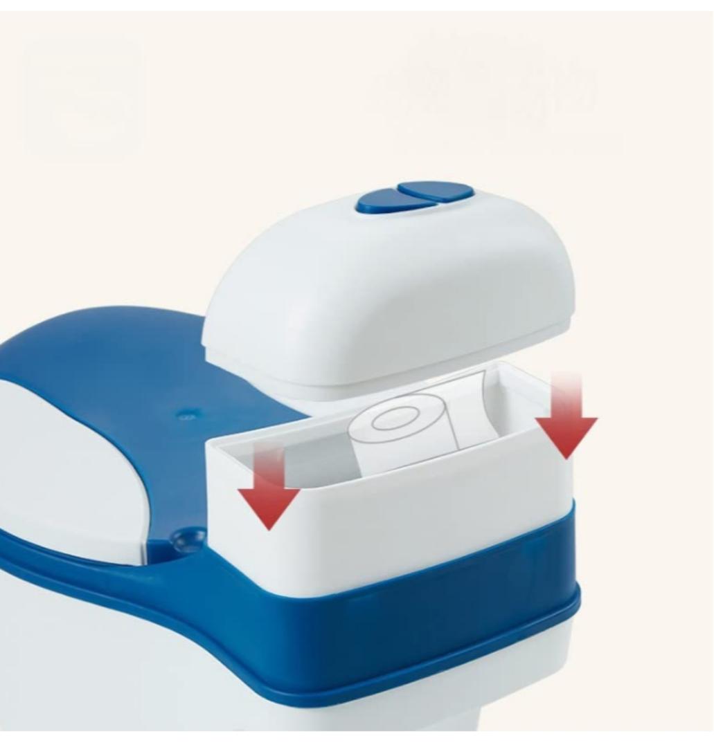 Potty Training Toilet Seat with Soft Cushion Pad and Toilet Paper Storage, Removable Urinal Pot, Portable and Comfortable for Boys and Girls