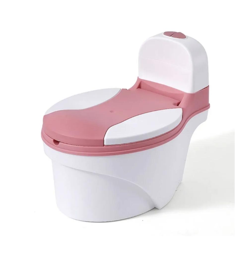 Potty Training Toilet Seat with Soft Cushion Pad and Toilet Paper Storage, Removable Urinal Pot, Portable and Comfortable for Boys and Girls