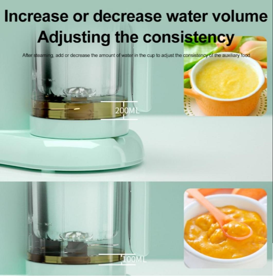 4 in 1 Multifunctional Baby Food Blender 500ml Baby Food Blender Electric Steamer Sustenance Supplement Cooking Mixing Mini Foods Grinder Cooking