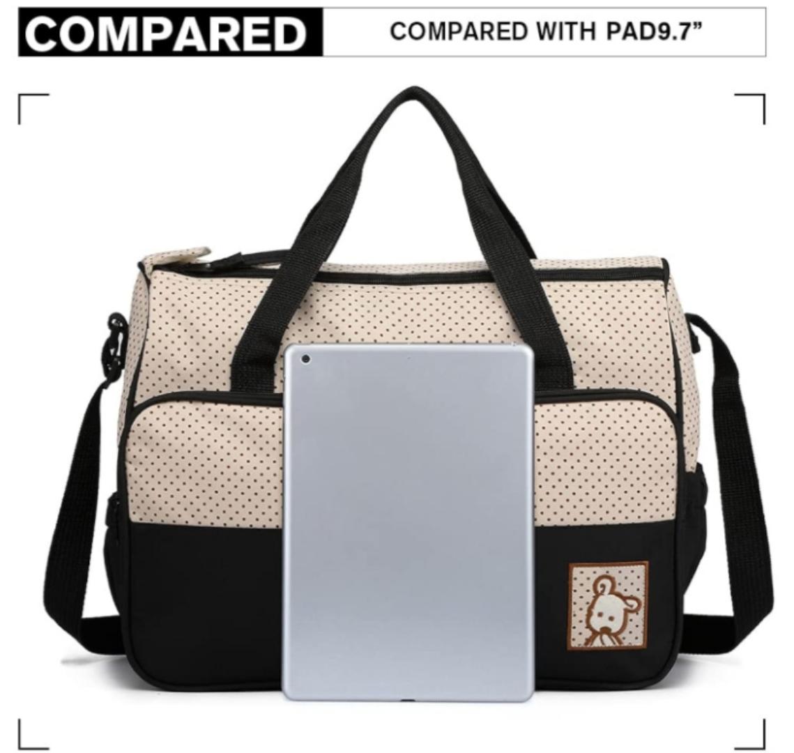 5pcs baby diaper changing multifunctional diaper messenger hospital maternity bag with changing pad set