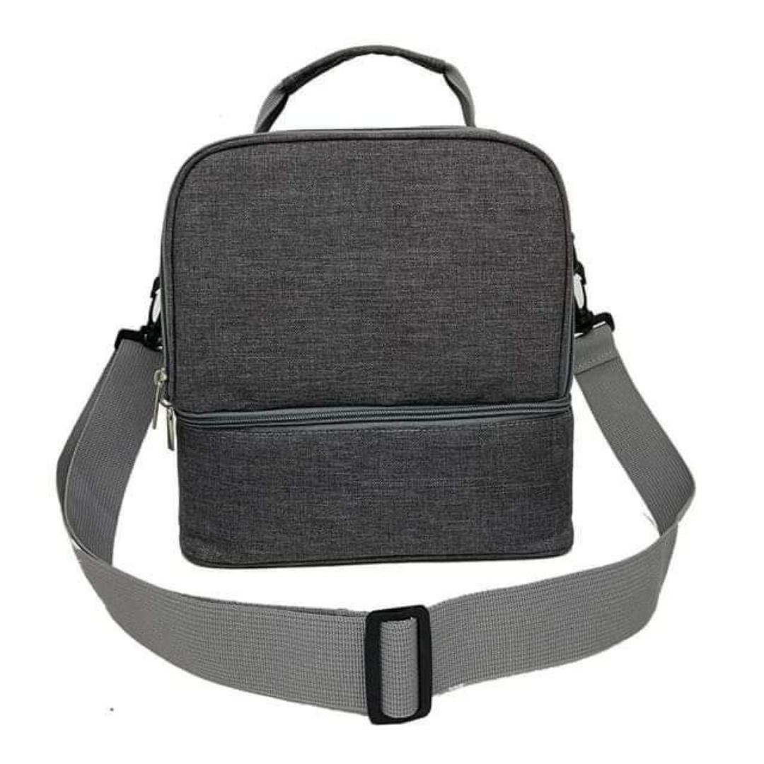 Breastmilk Cooler Bag with 2 Ice Pack No Bottles Cooler Bag for Baby Milk Bag with Cooler Double Deck Breast Milk Storage Bag for Breastfeeding Nursing Daycare Insulated Lunch Bag with Strap