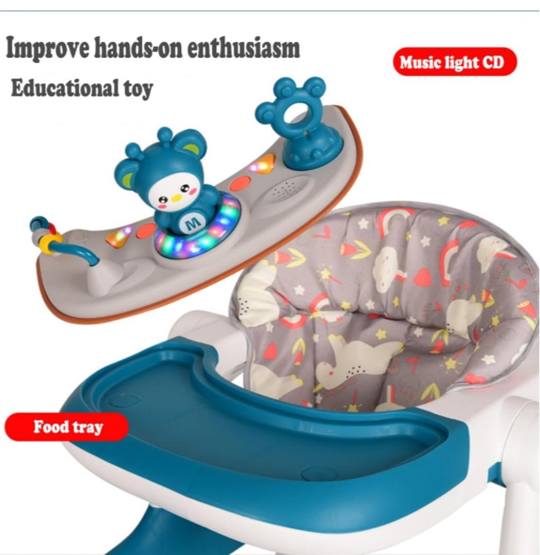 Baby Walker,3 in 1 Multifunctional Learning Walker,Seat or Push Behind,Infant Activity Center w/Music & Steering Wheel,Seat Cushion,Activity Baby Push Walker for Boys Girls Age 6 Months and up