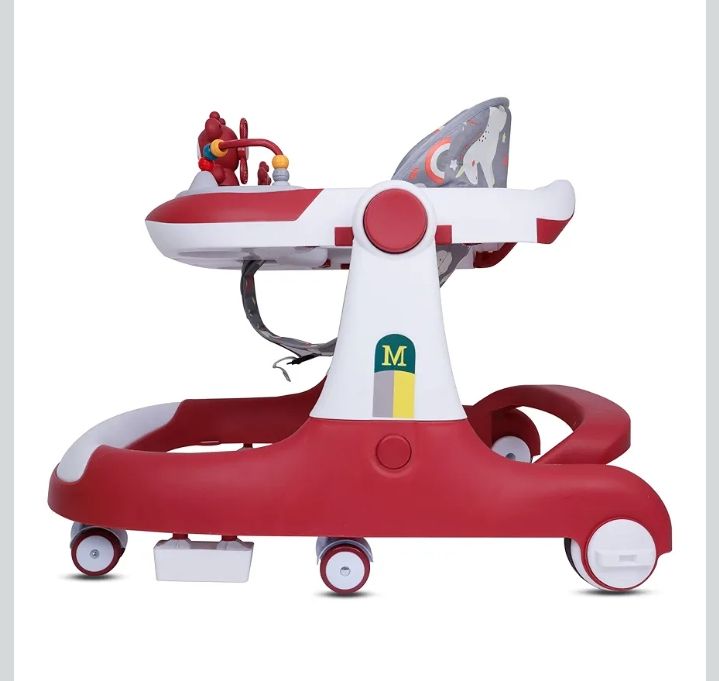 Baby Walker,3 in 1 Multifunctional Learning Walker,Seat or Push Behind,Infant Activity Center w/Music & Steering Wheel,Seat Cushion,Activity Baby Push Walker for Boys Girls Age 6 Months and up