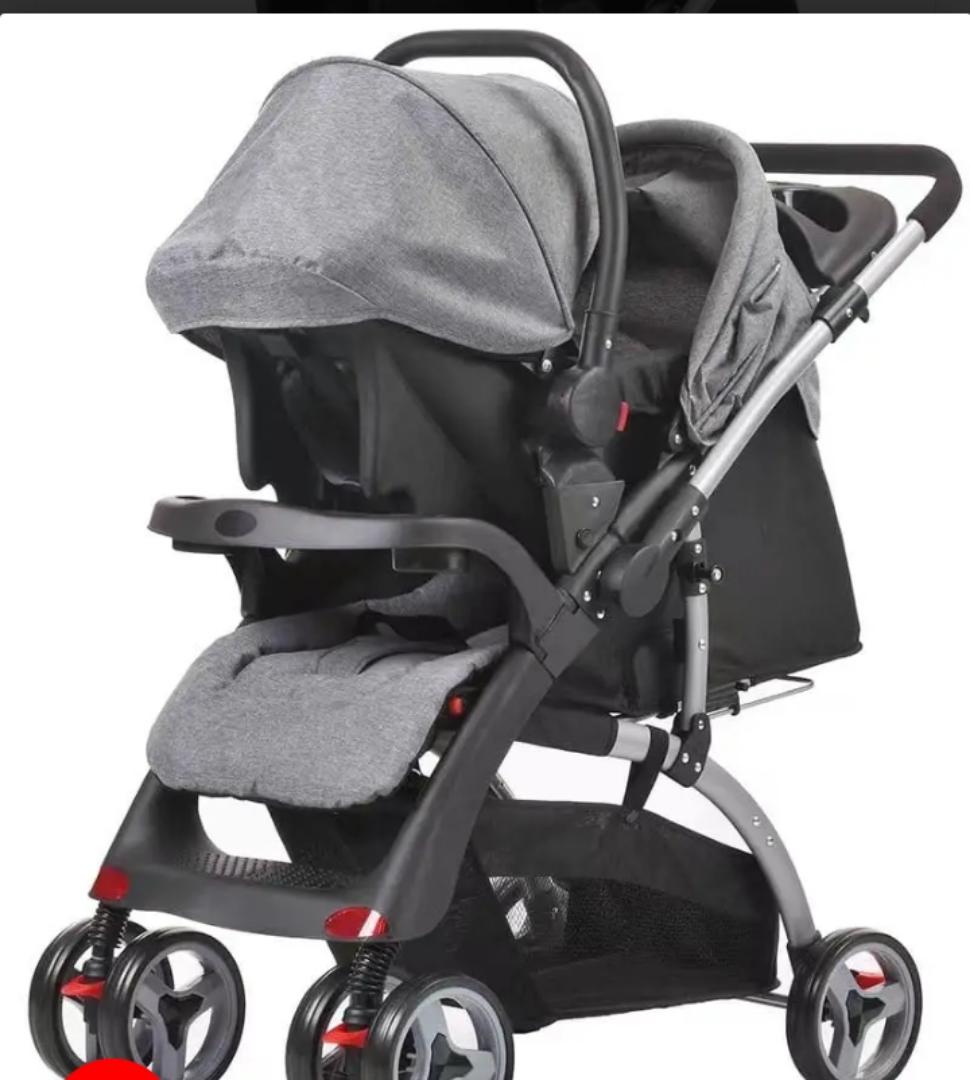 3 in 1 mama kids Value Pack Baby Stroller Set Reversible Handle Stroller With Carrycot Carseat Quality Stroller 0-36Months
