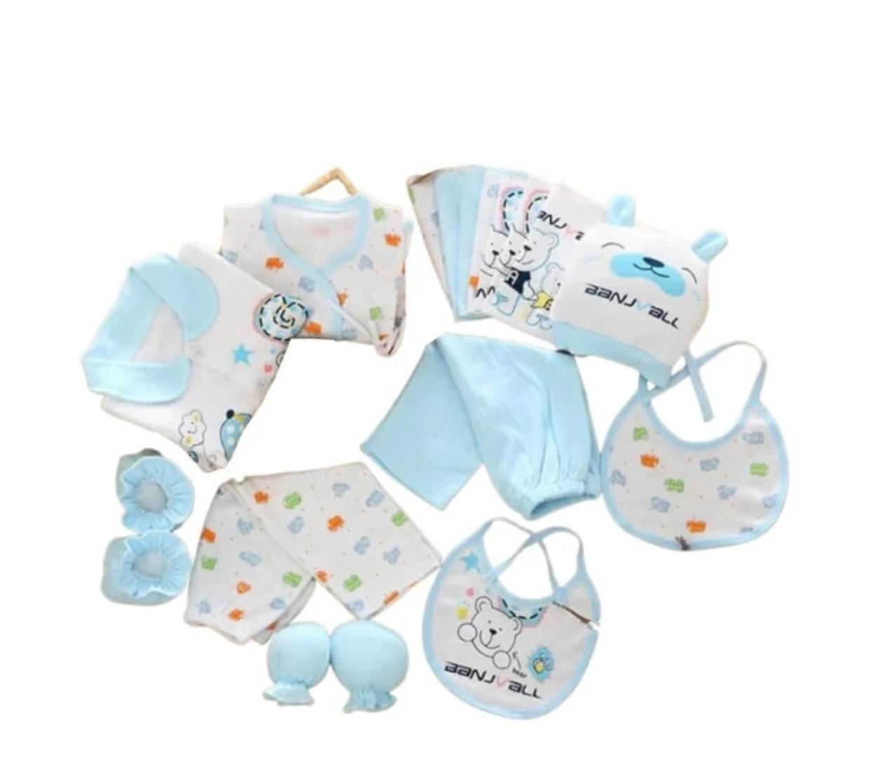 Newborns Little Surprise Box UNWRAP A HAPPY STORY baby-girls, boys 17 Pcs Baby Hamper Set