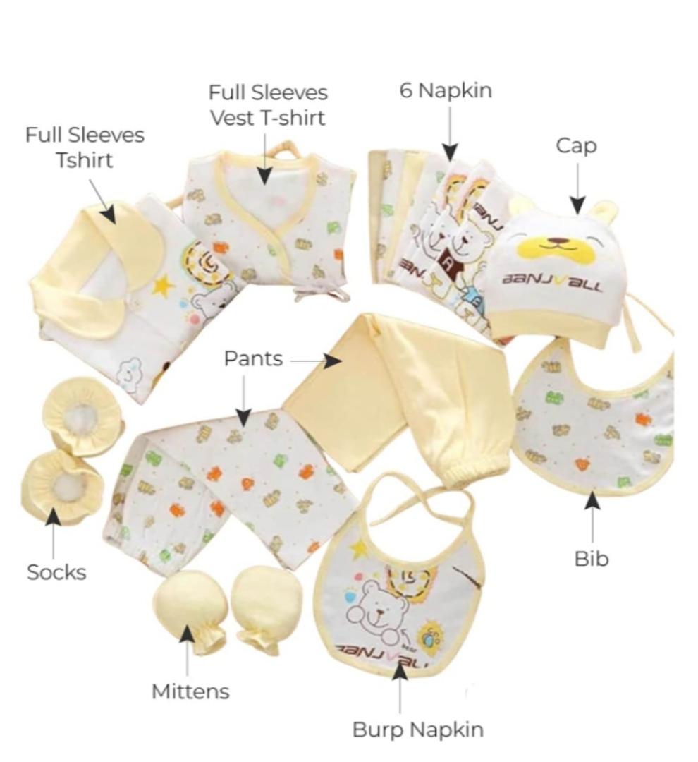 Newborns Little Surprise Box UNWRAP A HAPPY STORY baby-girls, boys 17 Pcs Baby Hamper Set