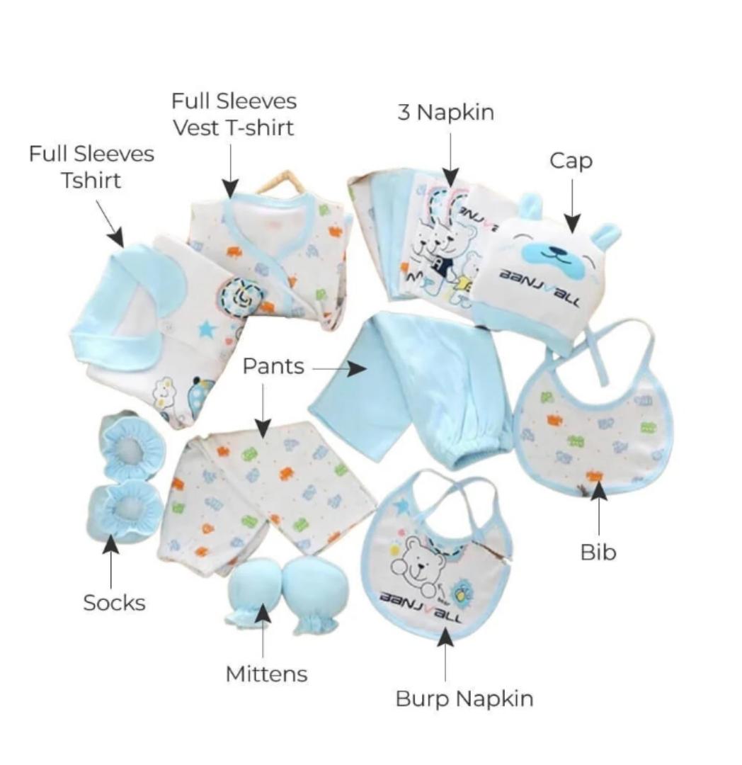 Newborns Little Surprise Box UNWRAP A HAPPY STORY baby-girls, boys 17 Pcs Baby Hamper Set