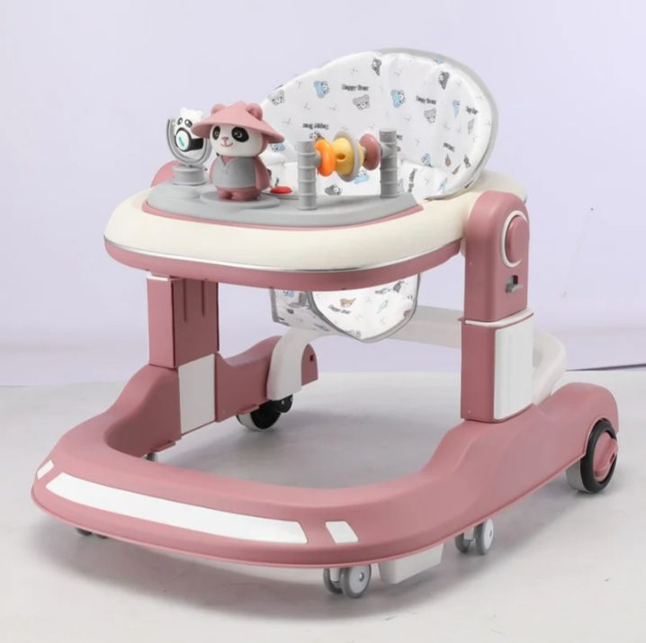 Baby Walker,3 in 1 Multifunctional Learning Walker,Seat or Push Behind,Infant Activity Center w/Music & Steering Wheel,Seat Cushion,Activity Baby Push Walker for Boys Girls Age 6 Months and up