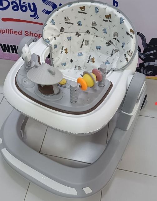 Baby Walker,3 in 1 Multifunctional Learning Walker,Seat or Push Behind,Infant Activity Center w/Music & Steering Wheel,Seat Cushion,Activity Baby Push Walker for Boys Girls Age 6 Months and up