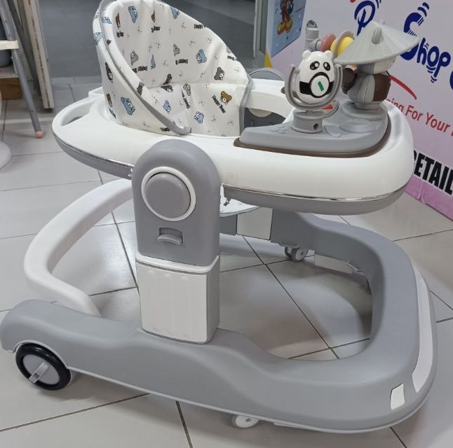 Baby Walker,3 in 1 Multifunctional Learning Walker,Seat or Push Behind,Infant Activity Center w/Music & Steering Wheel,Seat Cushion,Activity Baby Push Walker for Boys Girls Age 6 Months and up