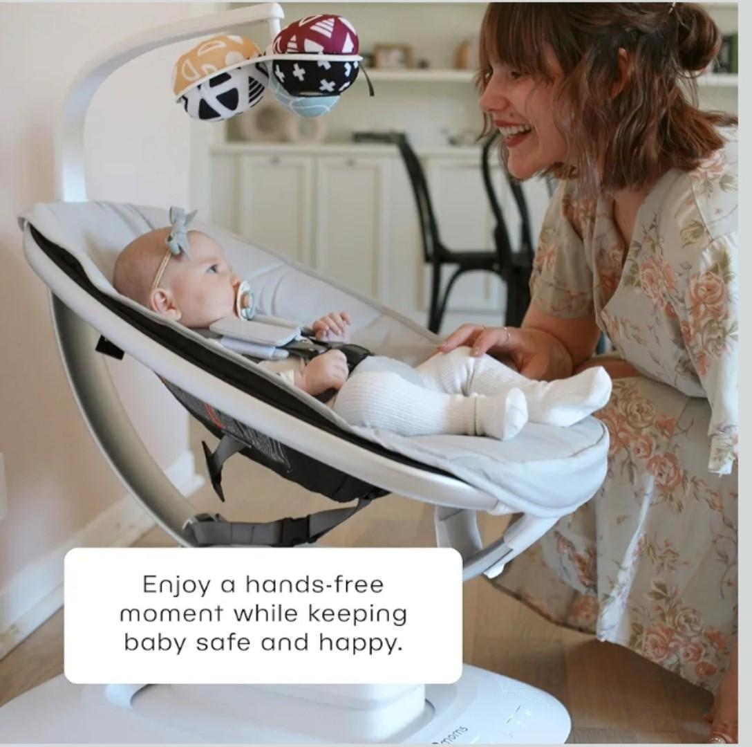 4moms MamaRoo Multi-Motion Baby Swing, Bluetooth Enabled with 5 Unique Motions