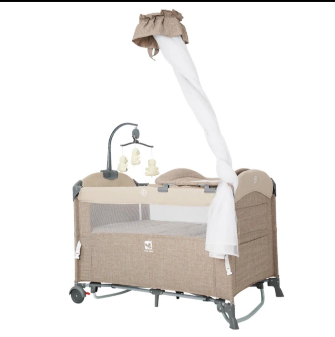 CoolBaby 8-in-1 Multifunctional Pure Cotton Cosleeper Playpen with Rocking, Wheels & Mosquito Net
GET A FREE MATTRESS