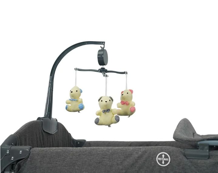 CoolBaby 8-in-1 Multifunctional Cotton Cosleeper Playpen with Mosquito Net, Toys & Free Mattress