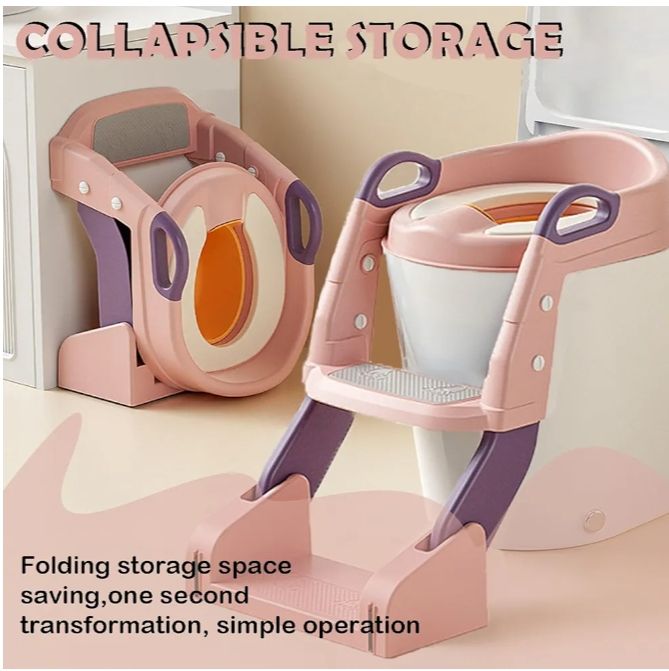 Potty Training Seat, Toddler Potty Training Toilet, Upgrade 2 In 1 Toddler Toilet Seat with Steps Stool Splash Guard and Anti-Slip Pad Soft Cushion, Potty Seats for Toddlers Baby Kids