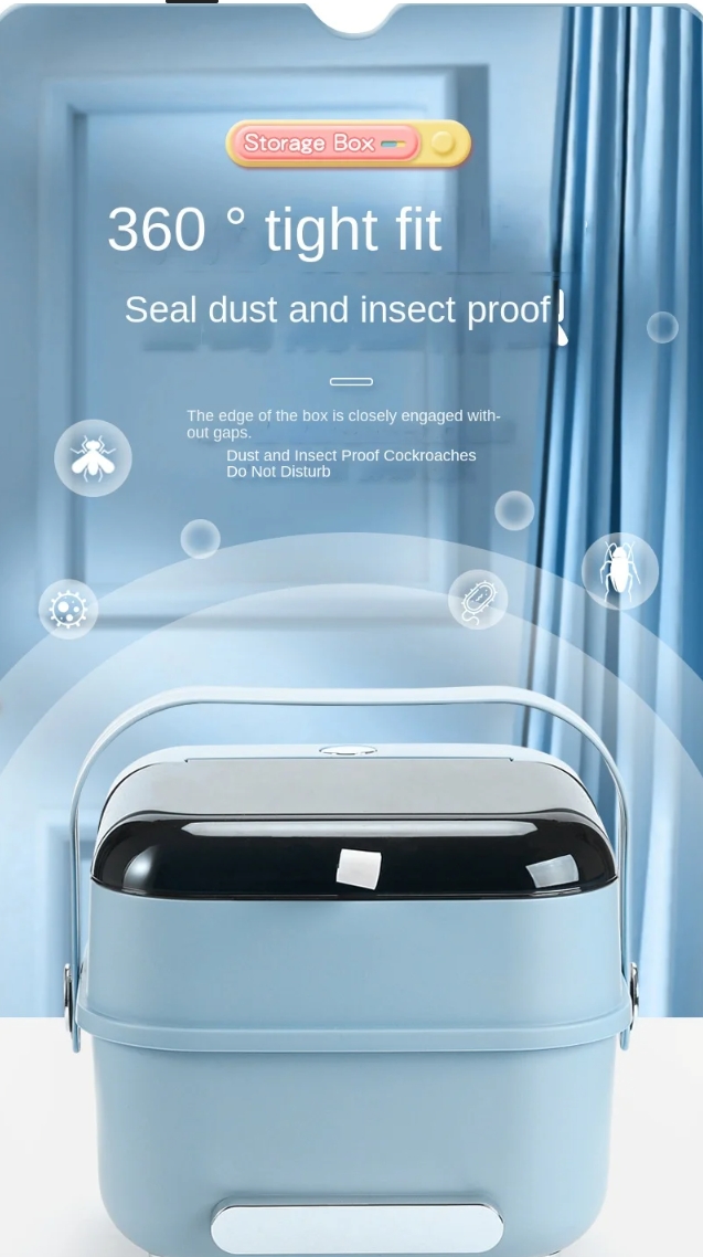 Baby Bottle Holder, Portable Large Capacity Toddler Bottles Storage Box with Lid Cover Anti-Dust Protection and Cutlery Storage Baby Bottle Drying Rack for Baby at Home Kitchen Travel