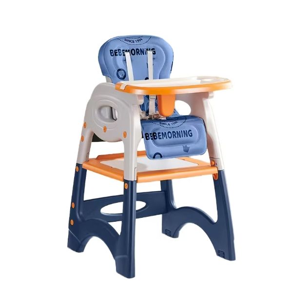 High Chair, Baby Chair For Feeding 4 In 1 Convertible You Can Use In Multiple Ways Footrest/Wheels Easily Moveable Baby Toddler Booster Seat with Tray Chair For Eating, Study, Lunch