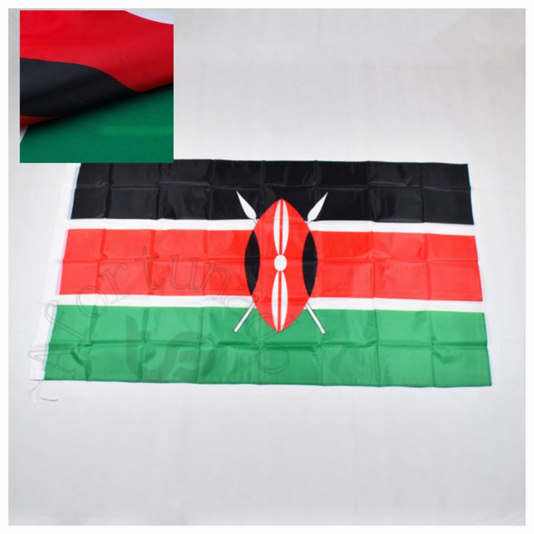 Kenyan Flag 150cm by 70cm  Kenyan Flag 150cm x 70cm – High Quality National Flag for Indoor & Outdoor Use