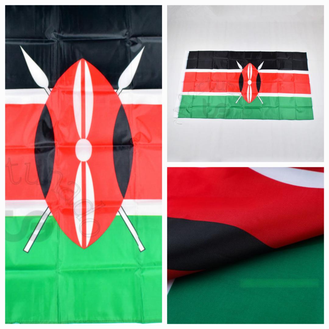 Kenyan Flag 150cm by 70cm  Kenyan Flag 150cm x 70cm – High Quality National Flag for Indoor & Outdoor Use