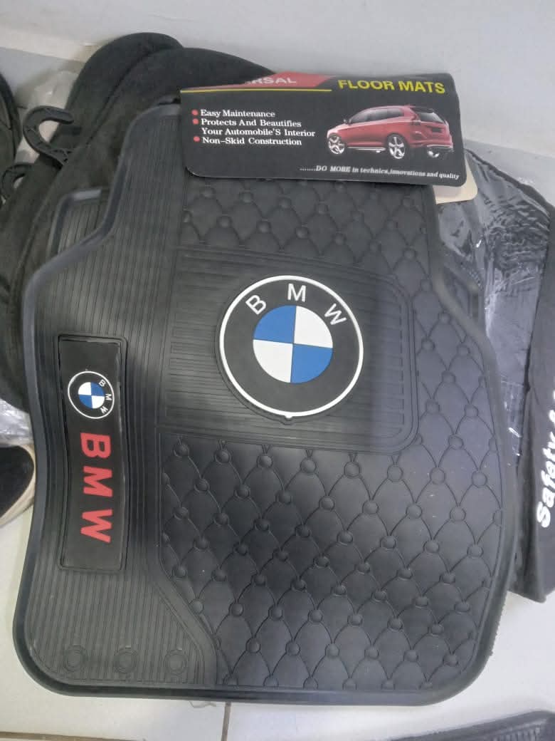 All BMW universal rubber Heavy Duty Branded Seater Car Floor Mats Bmw Heavy Duty Rubber Car Floor Mats 5 pieces set
