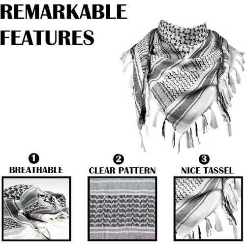 Arafat scarf unisex Lightweight Square Outdoor Shawl Arab Tactical Desert For Hiking Camping