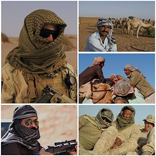 Arafat scarf unisex Lightweight Square Outdoor Shawl Arab Tactical Desert For Hiking Camping
