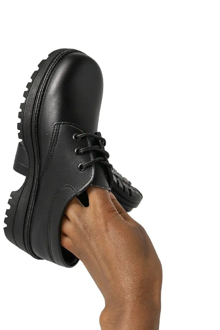 Dripsteps Back to School Genuine Toughees Back to School Shoes – Durable Leather School Shoes for Boys & Girls | Comfortable, Long-Lasting, Unisex Design for Everyday School Wear