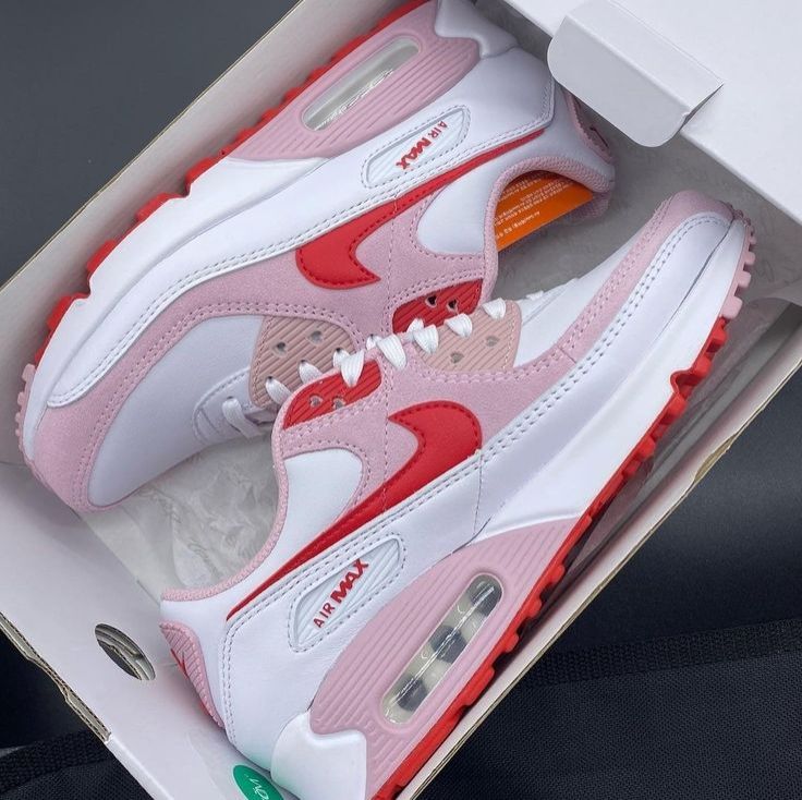 Dripsteps Valentine High Quality Pink Airmax 90 Women’s Sneakers – Cute Fashion Shoes, Stylish & Comfortable, Perfect Everyday Wear & the Best Gift for Her