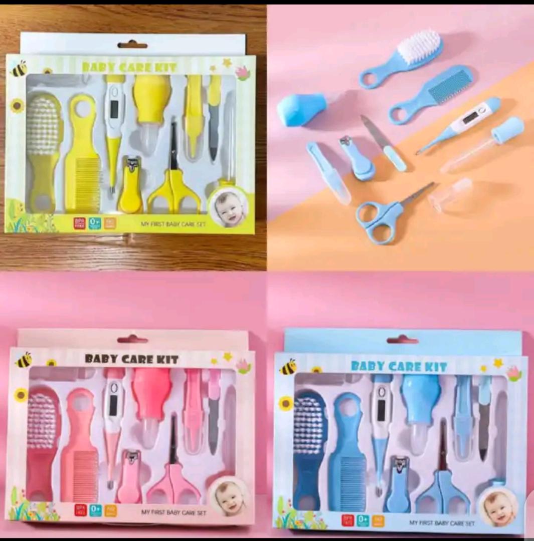 10 Pieces/Set Baby care kit, newborn beauty and nail kit, baby careKIT nail clippers, hair brush tools -
