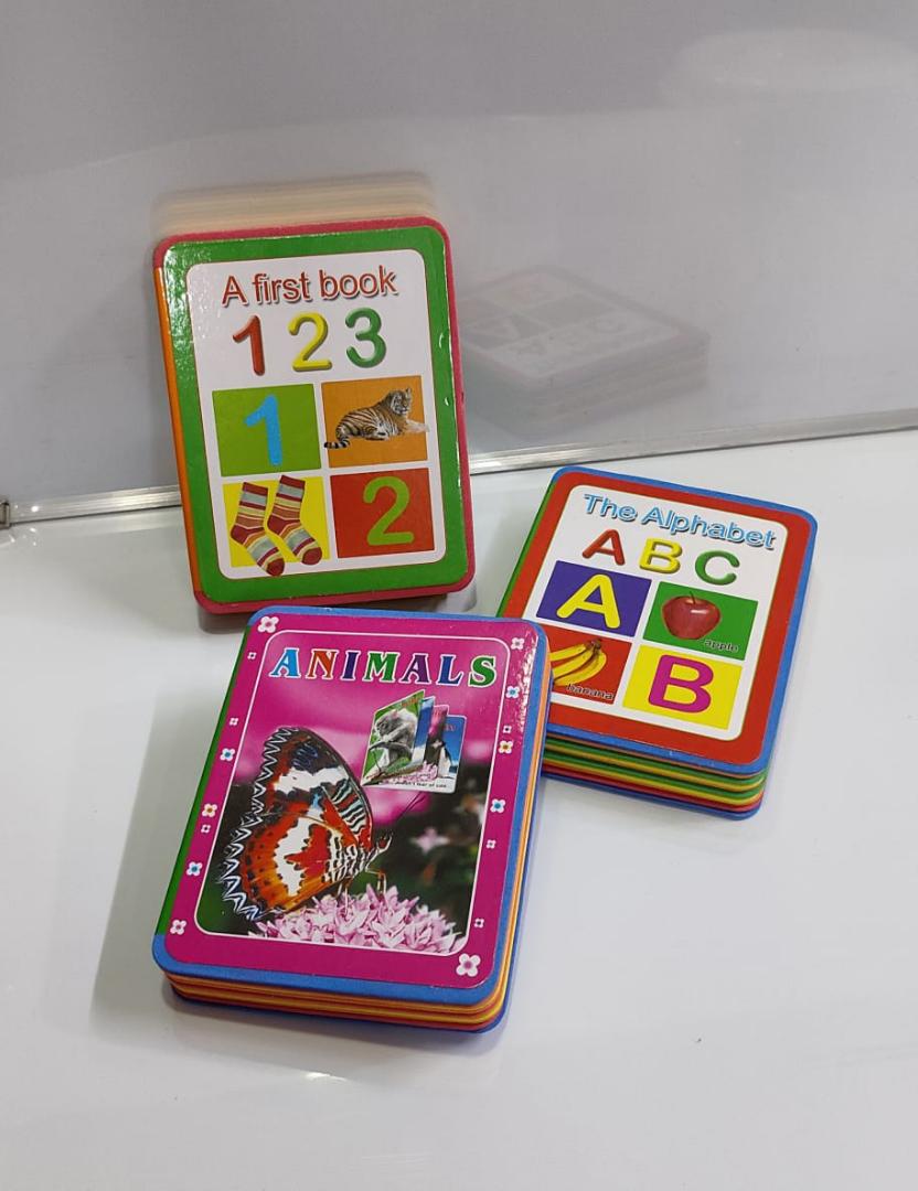 Animal, alphabet and numbers first books for kids .