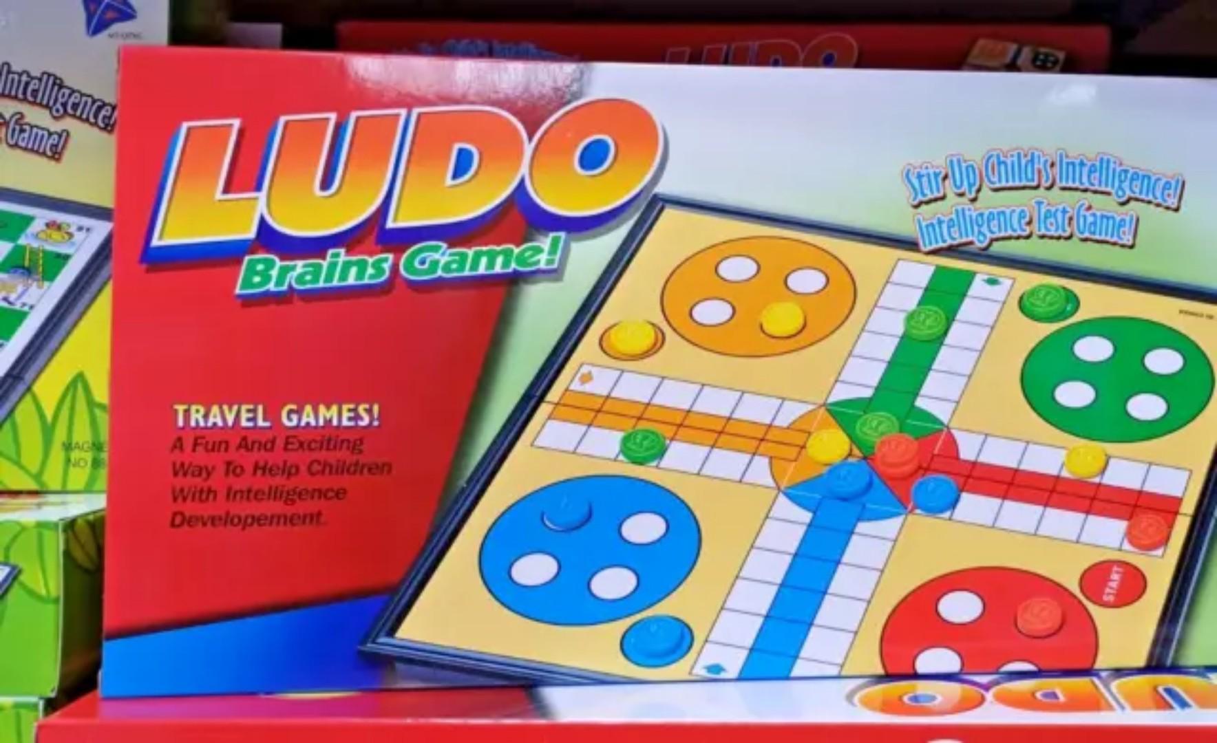 Magnetic ludo board game.