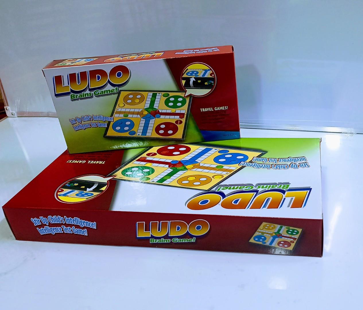 Magnetic ludo board game.