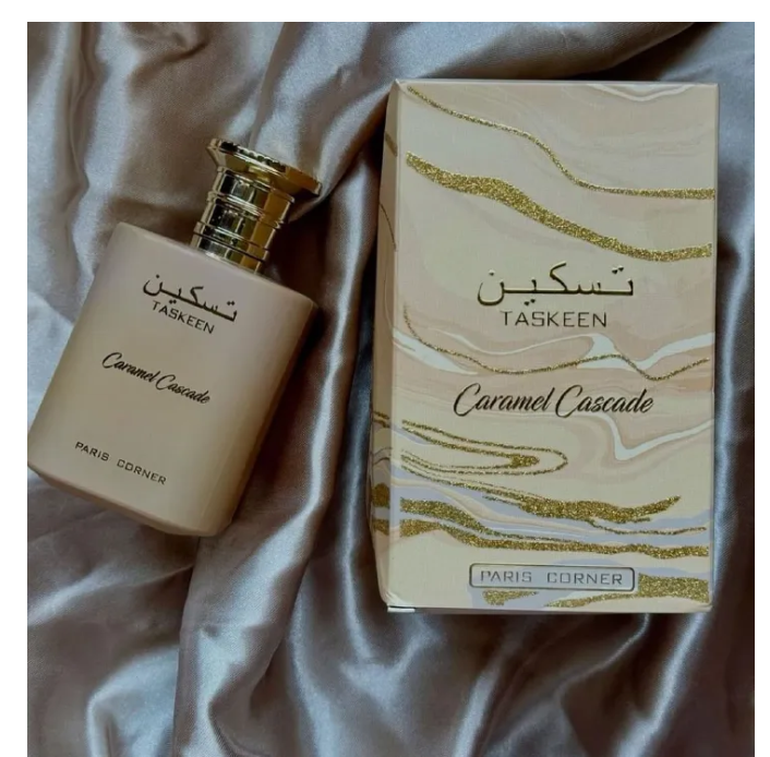 Taskeen Paris Caramel Cascade Perfume, Eau De Parfum for Women, Long Lasting Scent Salted Caramel Perfume for Women