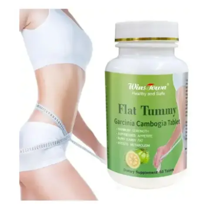 Flat Tummy Tablet With Garcinia Cambogia (800mg) Wins Town Flat Tummy Pills Garcinia Cambogia 60 Capsules Burns Tummy, Suppresses Appetite, and Boosts Metabolism High Quality Effective Flat Tummy.