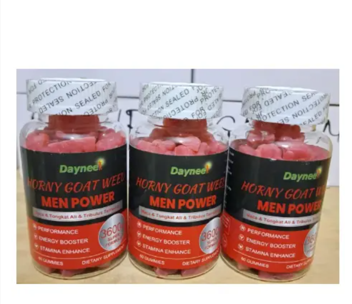 Winstown Horny Goat Weed Gummies for Men (3600mg) | Dietary Supplemen HORNY GOAT WEED MEN POWER With Maca, For Enhancing Performance, Energy Booster and Stamina Enhance- 60 dietary.
