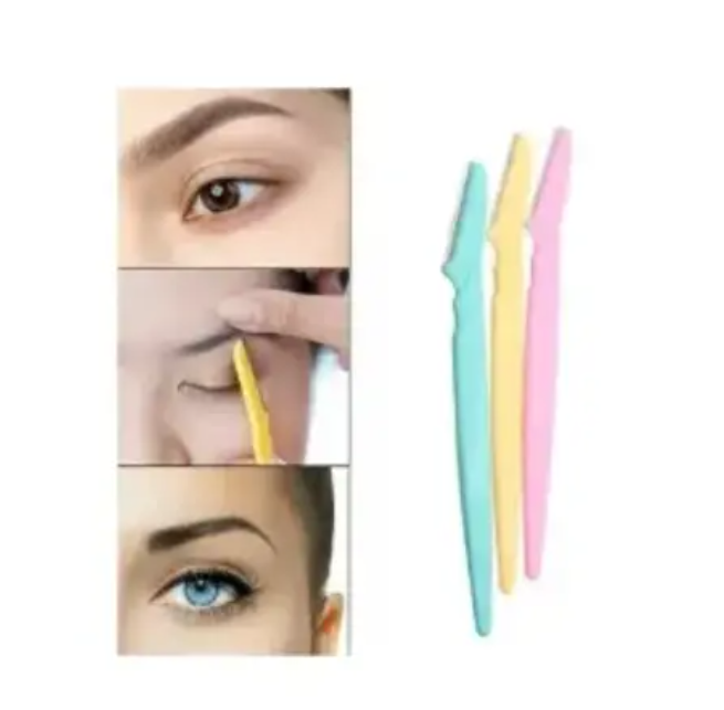Tinkle Eyebrow Shaper 3pcs Eye brow Razor/ Stainless Steel Blade 3Pcs.
Tinkle Eyebrow Razor Shaper Facial Fine Hair Cutter Trimmer Eye Brows Styling Stainless Steel Blade.