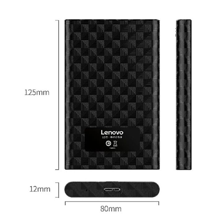 Lenovo 1TB UHD USB 3.0 Portable Hard Drive