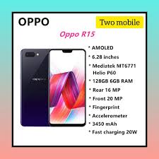 Refurbished OPPO R15 6GB Ram+128GB Rom 6.28" 20MP+16MP 2G/3G/4G LTE Dual SIM Android 8.1 3450mAh with Fingerprint,Face ID and pattern unlock