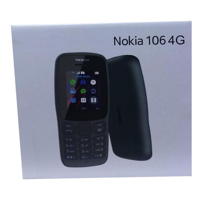 Nokia 106 4G (Dual SIM) - FM Radio - Black