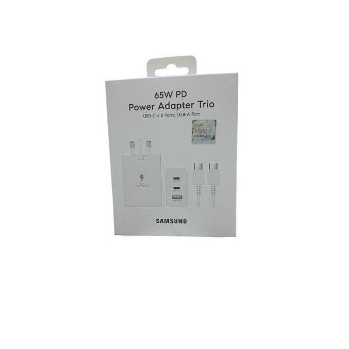 Samsung 65W PD Power Adapter Trio With Type C Cable